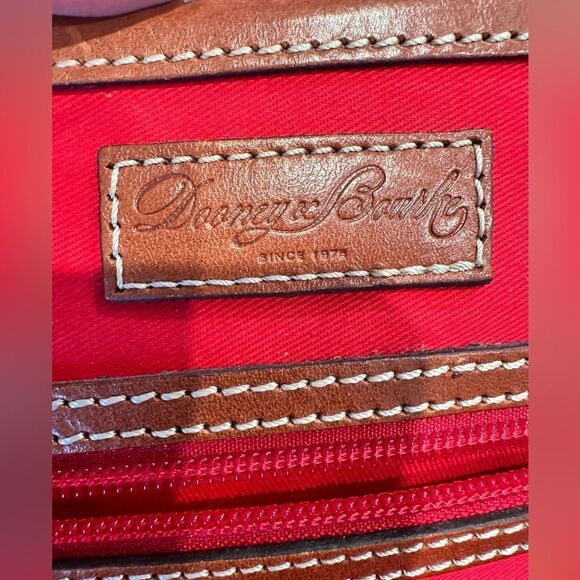 Dooney & Bourke Black and Tan Leather Satchel - Picture 13 of 16